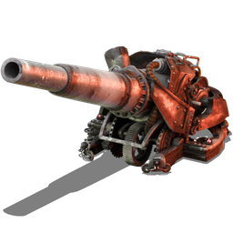 Artillery shell damage