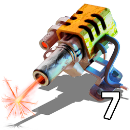 Laser shooting speed 7