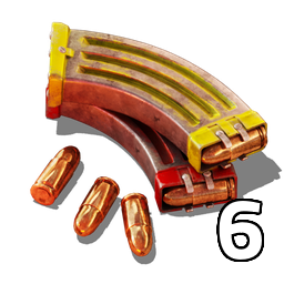 Physical projectile damage 6